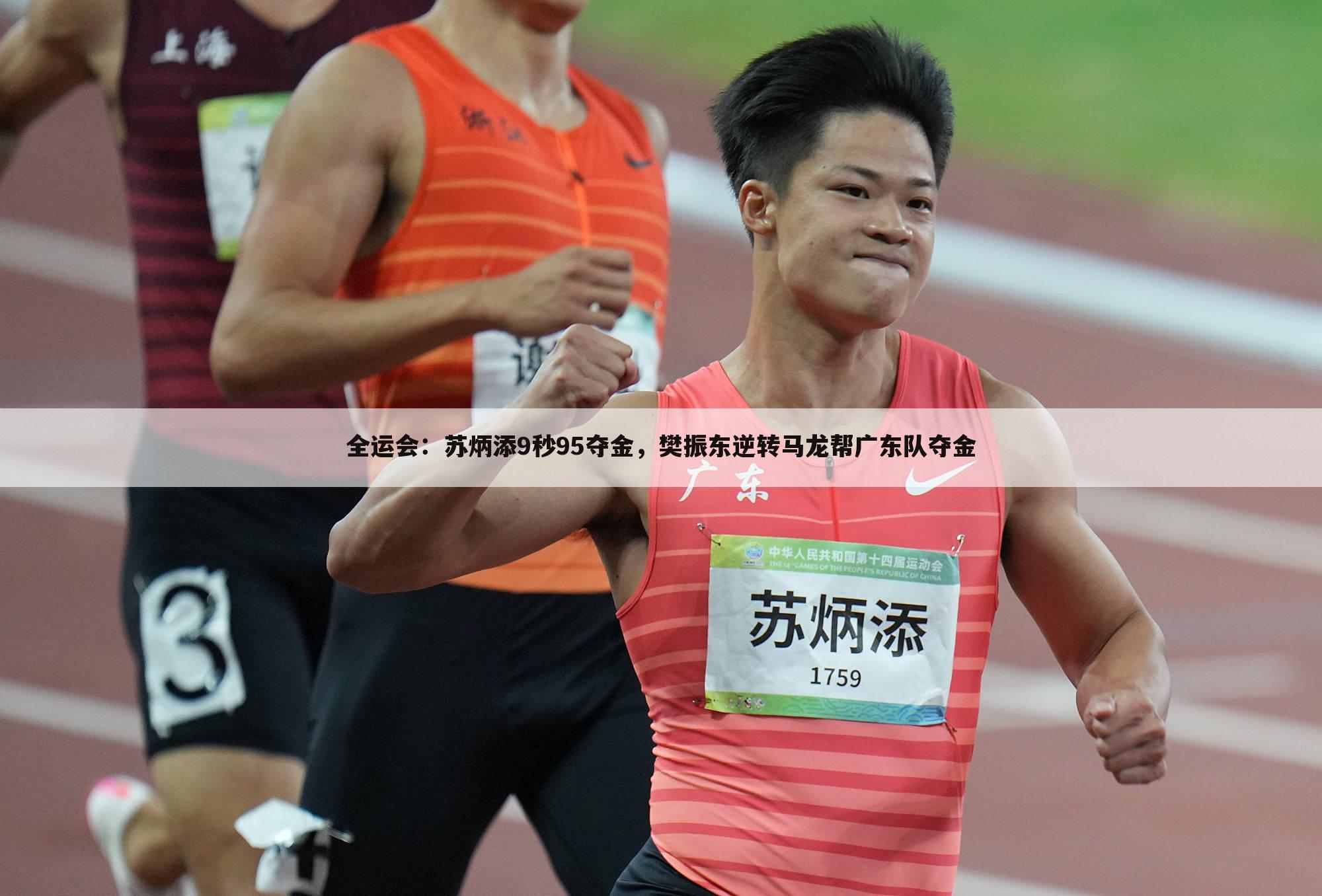 全运会:苏炳添9秒95夺金,樊振东逆转马龙帮广东队夺金