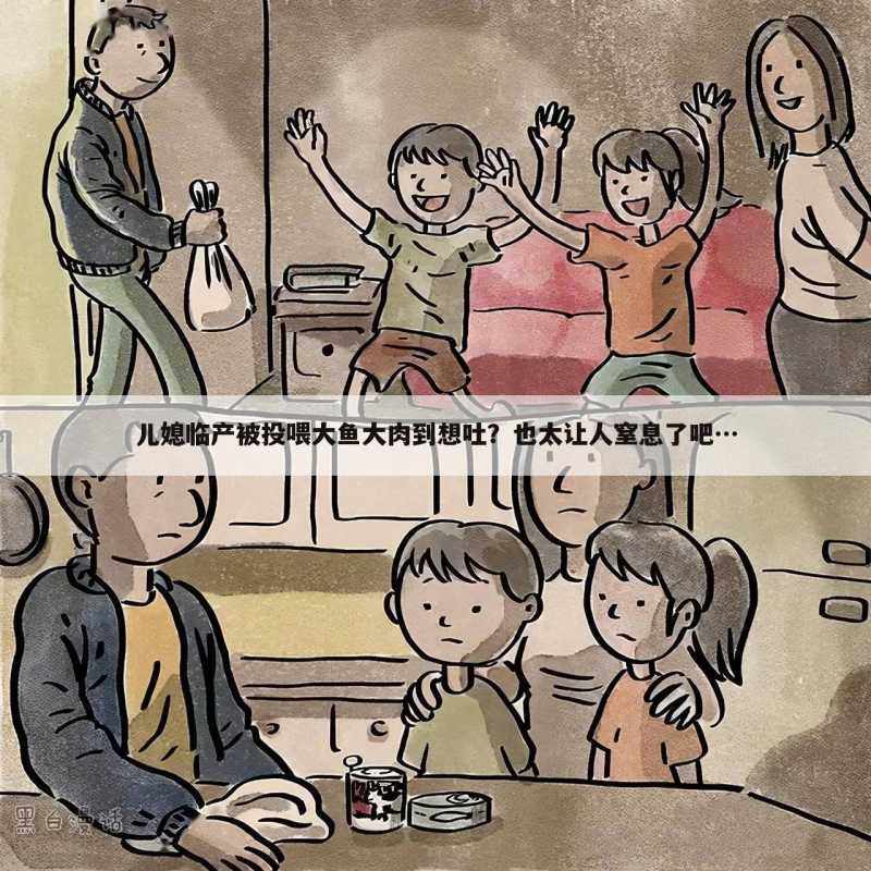 儿媳临产被投喂大鱼大肉到想吐?也太让人窒息了吧…