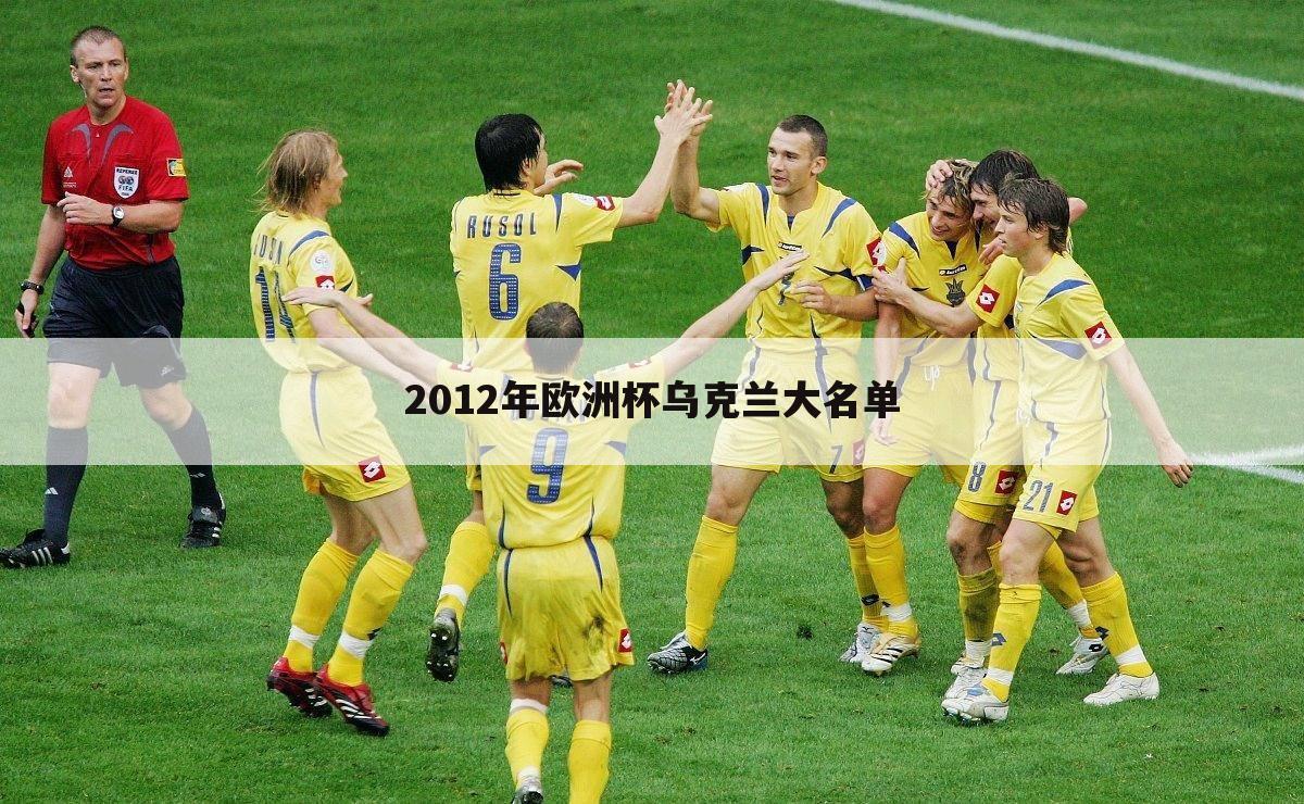 2012年欧洲杯乌克兰大名单