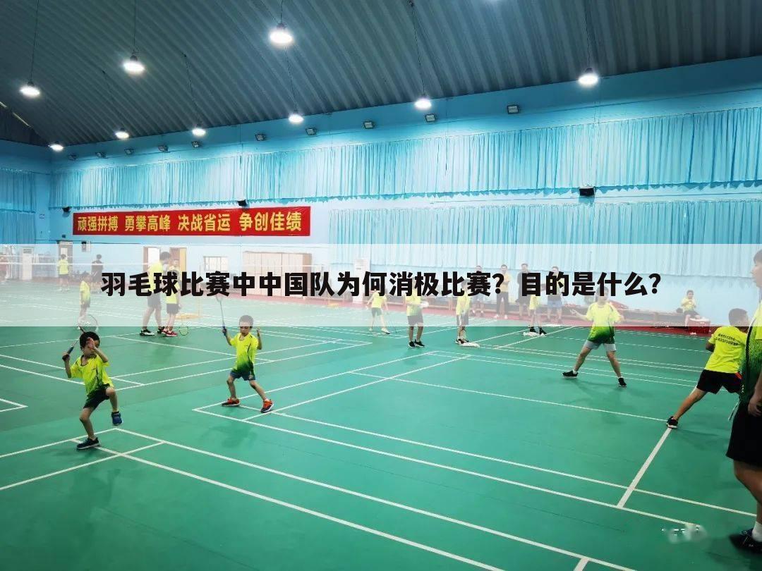 羽毛球比赛中中国队为何消极比赛?目的是什么?