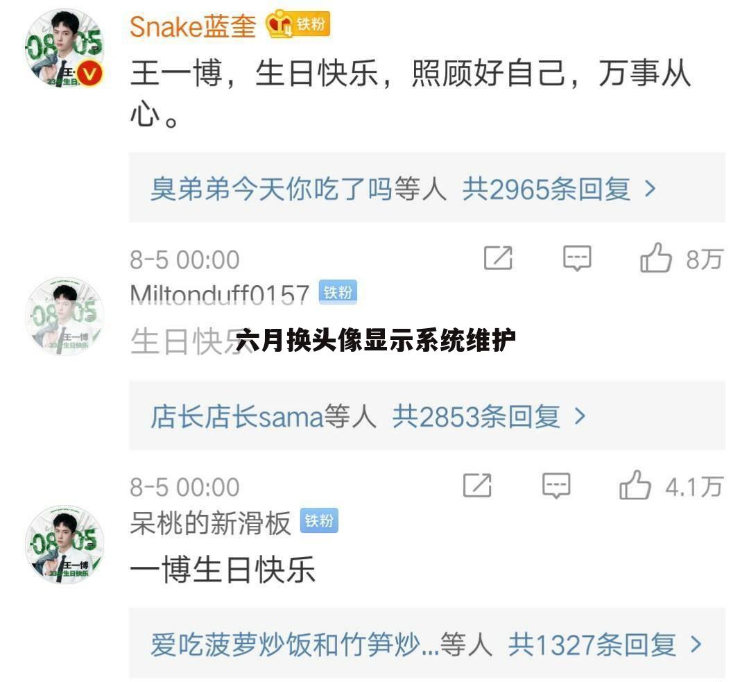 六月换头像显示系统维护
