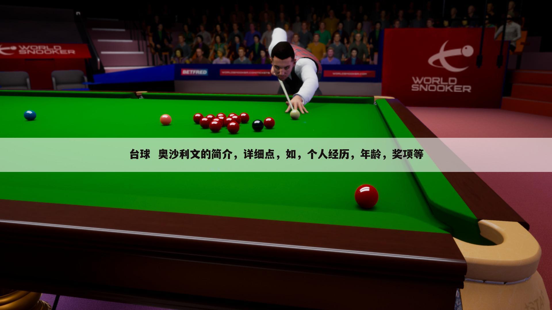 台球 奥沙利文的简介,详细点,如,个人经历,年龄,奖项等