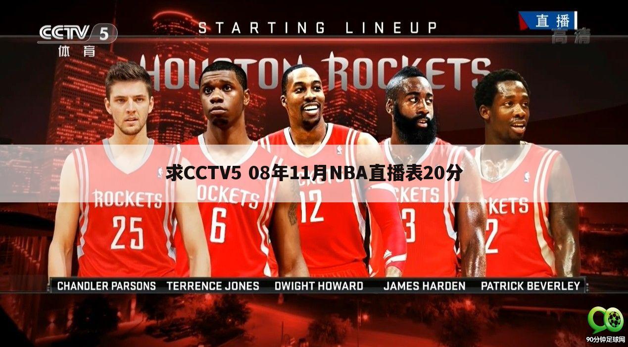 求CCTV5 08年11月NBA直播表20分