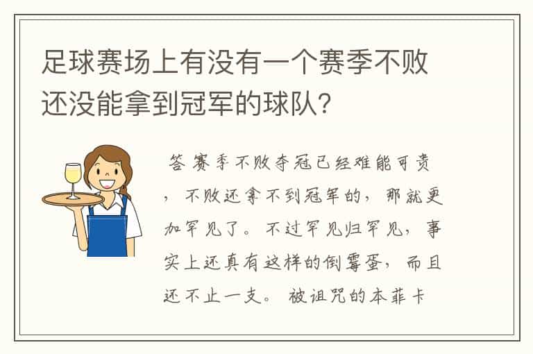足球赛场上有没有一个赛季不败还没能拿到冠军的球队?