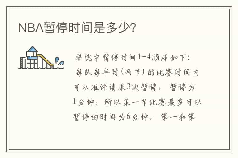 NBA暂停时间是多少?