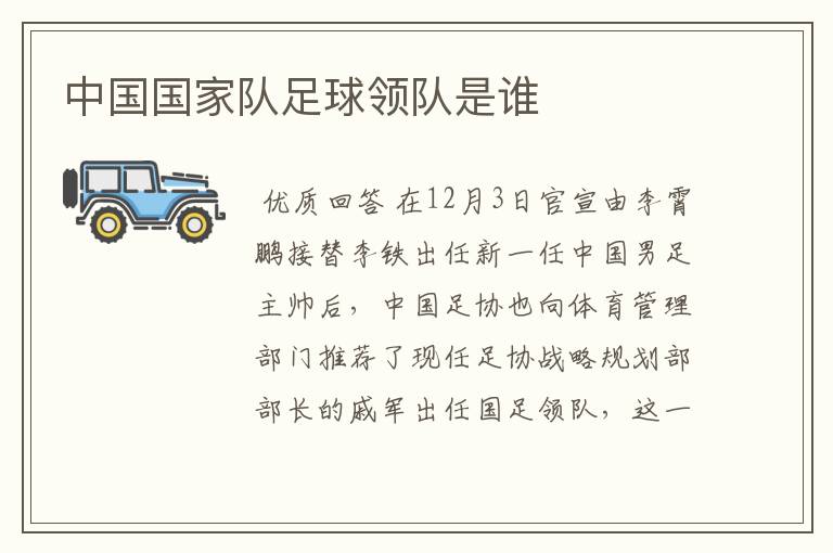 中国国家队足球领队是谁