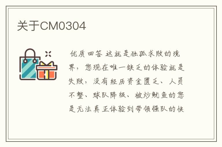 关于CM0304