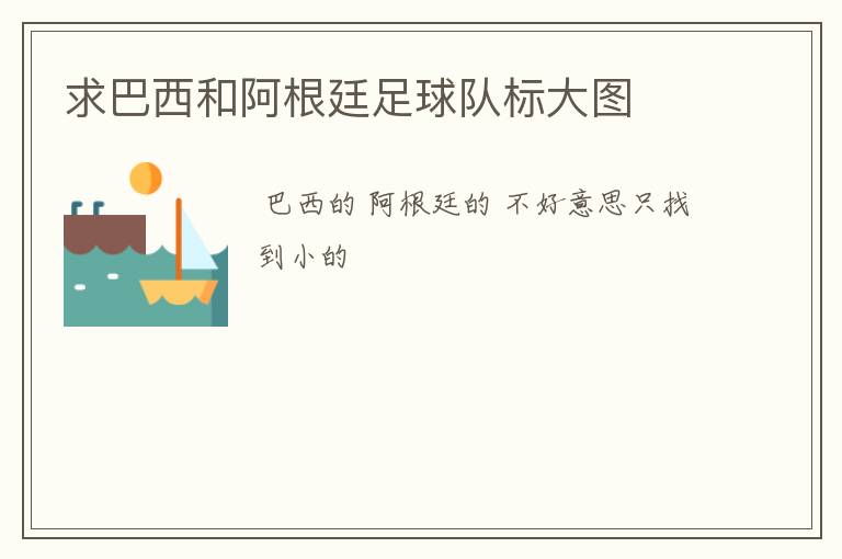 求巴西和阿根廷足球队标大图