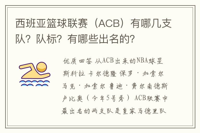 西班亚篮球联赛(ACB)有哪几支队?队标?有哪些出名的?