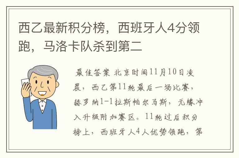 西乙最新积分榜,西班牙人4分领跑,马洛卡队杀到第二