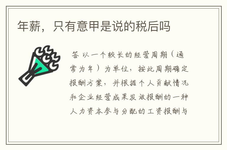 年薪,只有意甲是说的税后吗