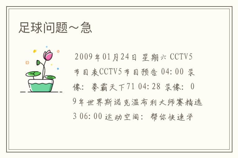 足球问题~急