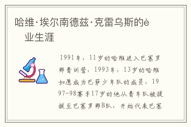 哈维·埃尔南德兹·克雷乌斯的职业生涯
