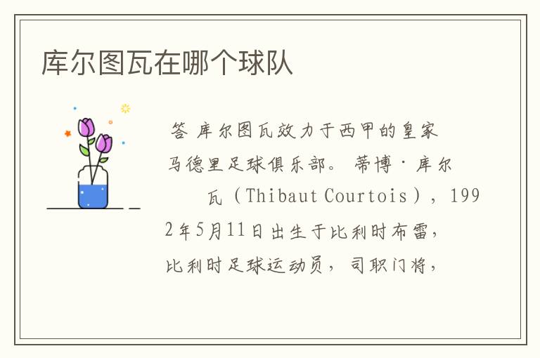 库尔图瓦在哪个球队