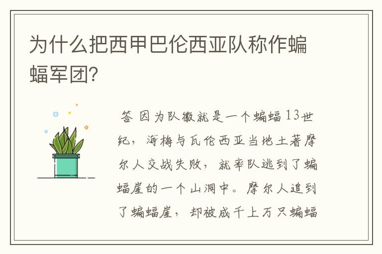 为什么把西甲巴伦西亚队称作蝙蝠军团?