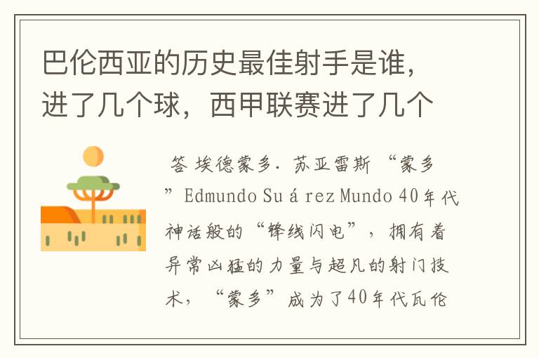 巴伦西亚的历史最佳射手是谁,进了几个球,西甲联赛进了几个球