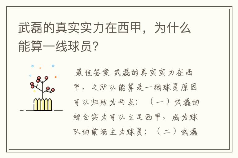武磊的真实实力在西甲,为什么能算一线球员?