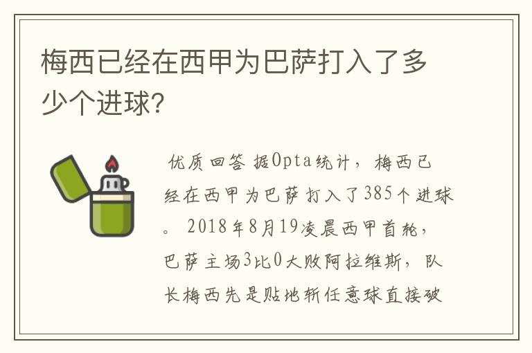 梅西已经在西甲为巴萨打入了多少个进球?