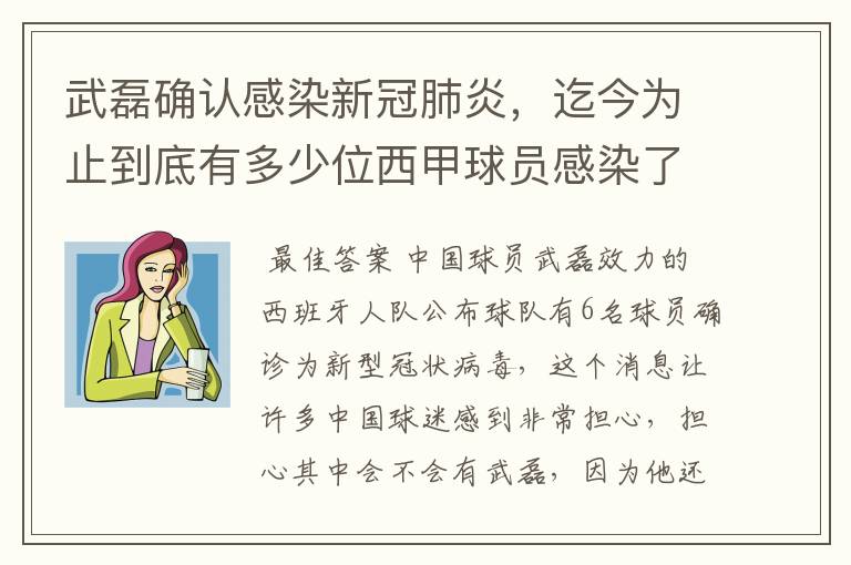 武磊确认感染新冠肺炎,迄今为止到底有多少位西甲球员感染了新冠病毒?