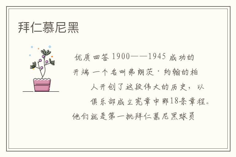 拜仁慕尼黑