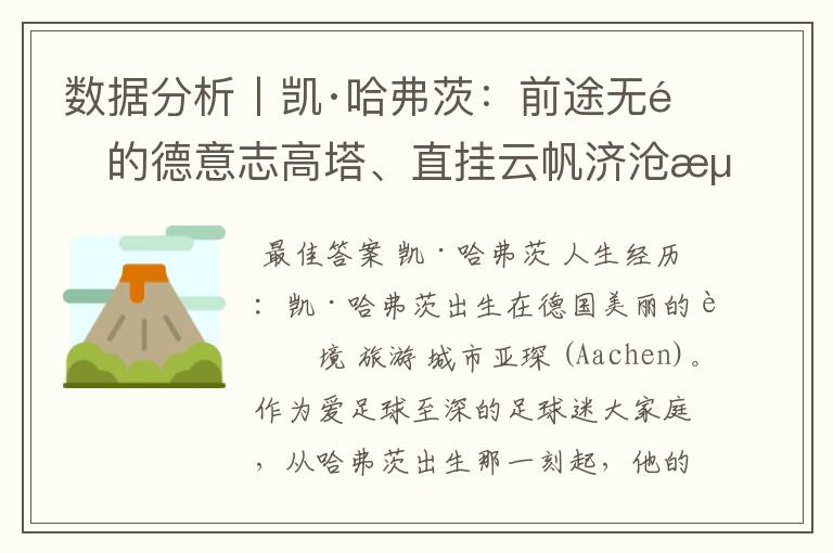 数据分析丨凯·哈弗茨:前途无量的德意志高塔、直挂云帆济沧海