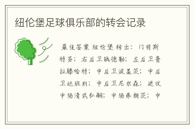纽伦堡足球俱乐部的转会记录
