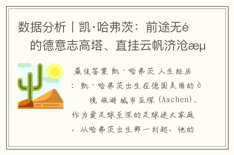 数据分析丨凯·哈弗茨:前途无量的德意志高塔、直挂云帆济沧海