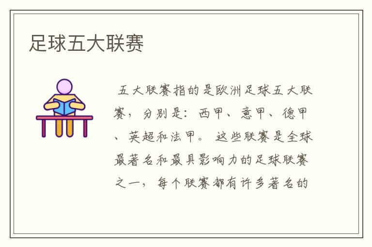 足球五大联赛