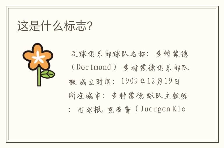 这是什么标志?