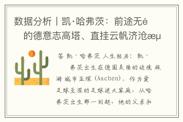数据分析丨凯·哈弗茨:前途无量的德意志高塔、直挂云帆济沧海