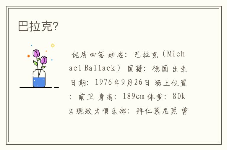 巴拉克?