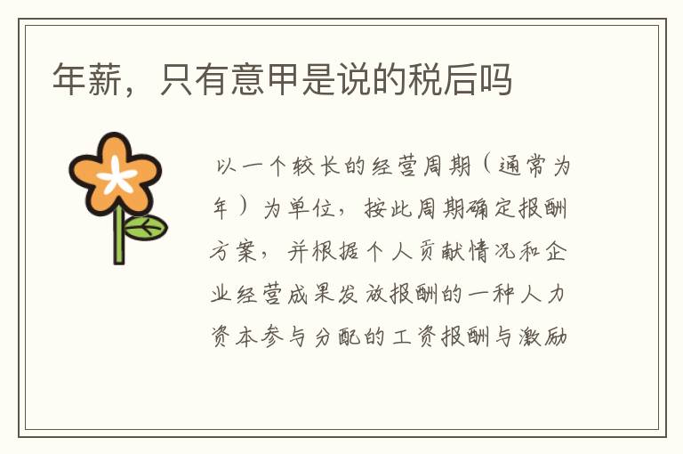 年薪,只有意甲是说的税后吗
