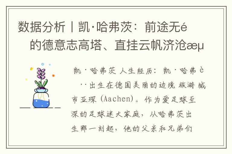 数据分析丨凯·哈弗茨:前途无量的德意志高塔、直挂云帆济沧海