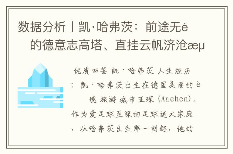 数据分析丨凯·哈弗茨:前途无量的德意志高塔、直挂云帆济沧海
