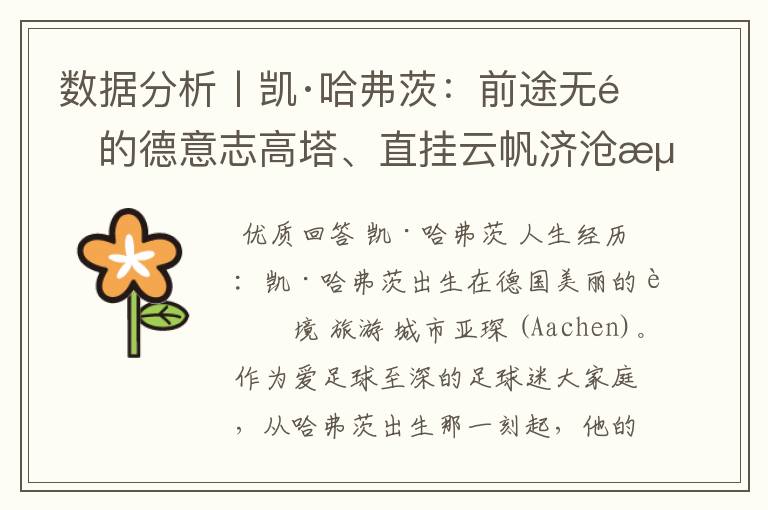 数据分析丨凯·哈弗茨：前途无量的德意志高塔、直挂云帆济沧海
