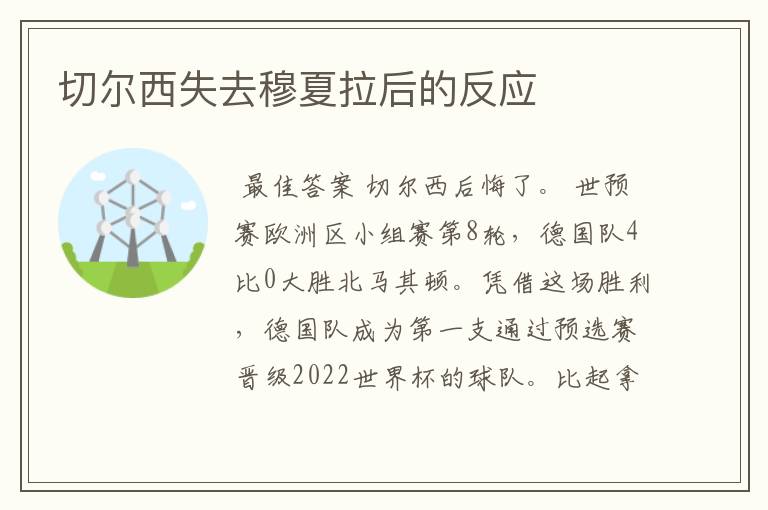 切尔西失去穆夏拉后的反应