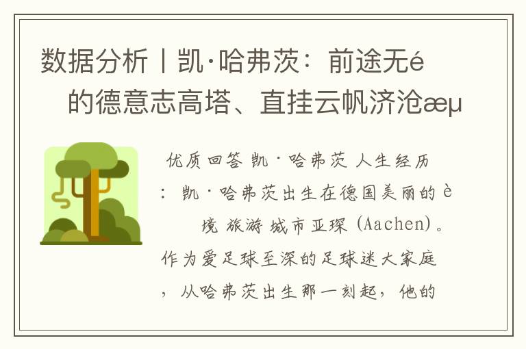 数据分析丨凯·哈弗茨:前途无量的德意志高塔、直挂云帆济沧海