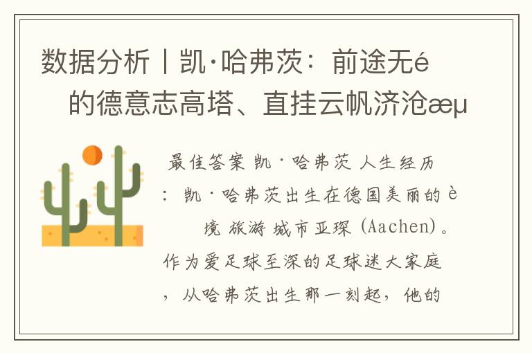 数据分析丨凯·哈弗茨:前途无量的德意志高塔、直挂云帆济沧海