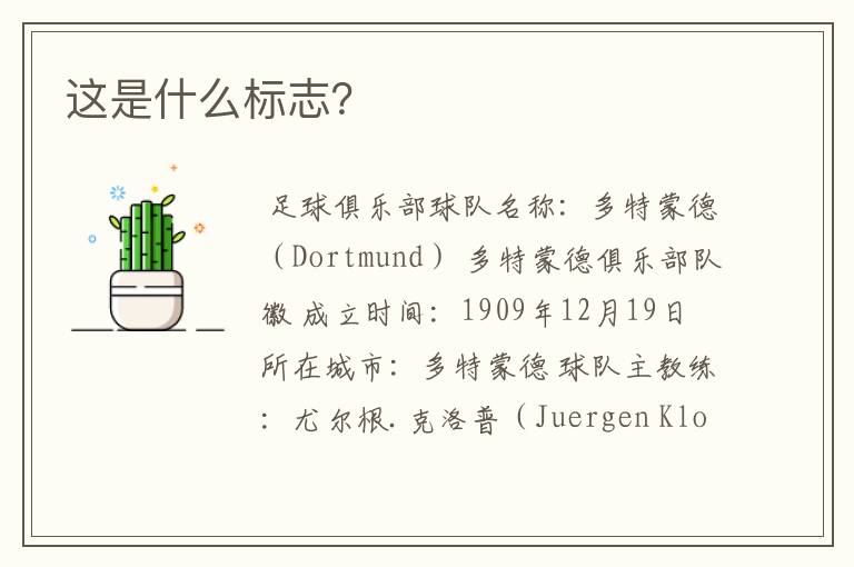 这是什么标志?