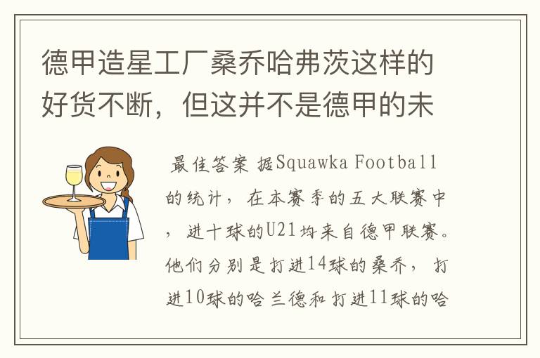 德甲造星工厂桑乔哈弗茨这样的好货不断,但这并不是德甲的未来