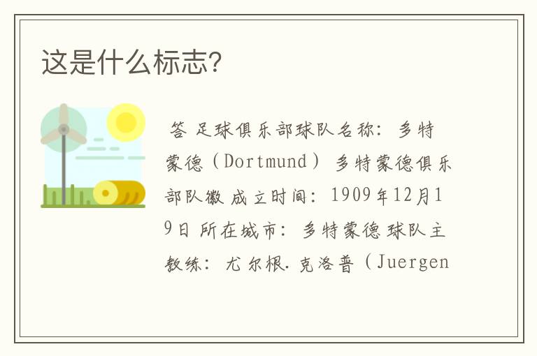 这是什么标志?