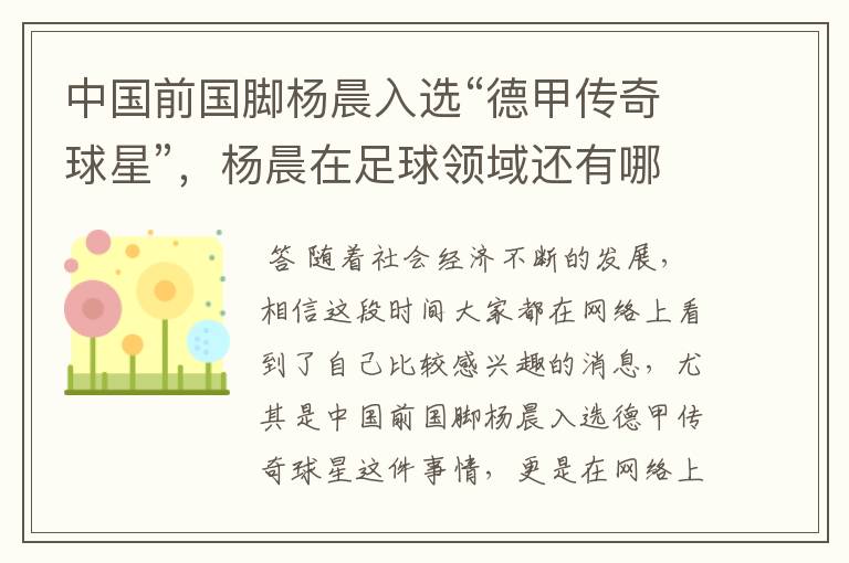 「德甲中国老板有哪些」德甲的中国球员