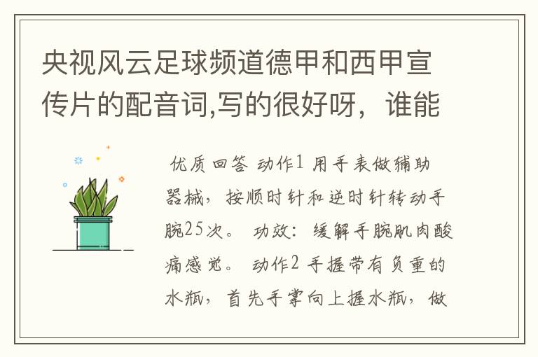 央视风云足球频道德甲和西甲宣传片的配音词,写的很好呀,谁能提供一下