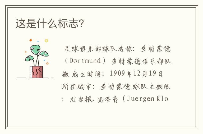 这是什么标志?
