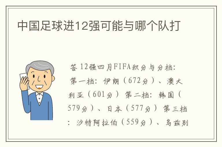 中国足球进12强可能与哪个队打
