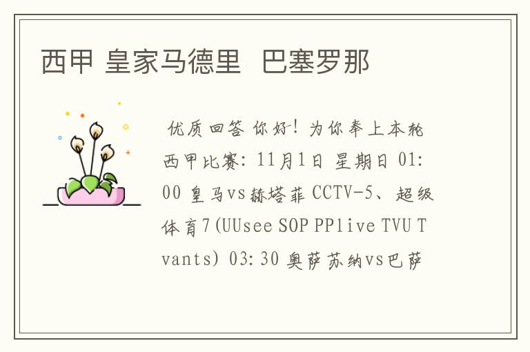 西甲 皇家马德里 巴塞罗那