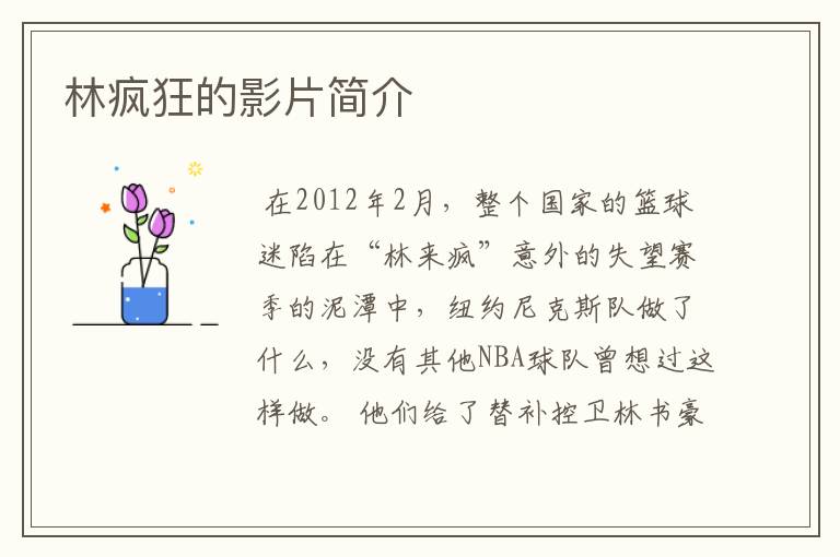 林疯狂的影片简介