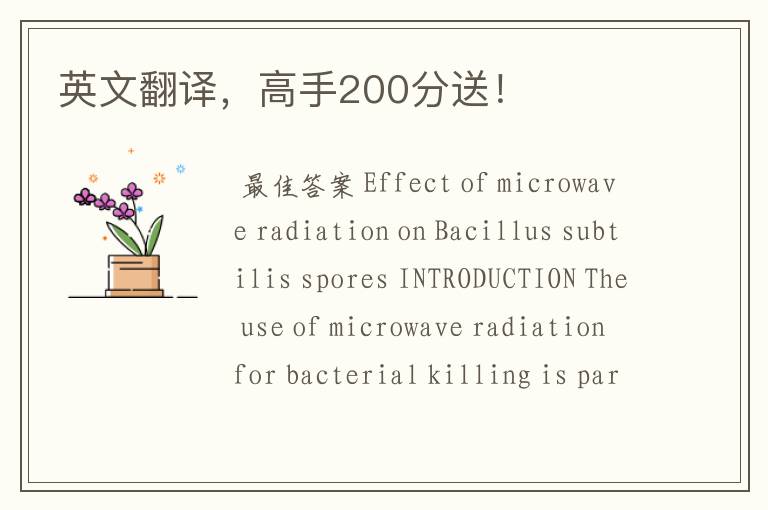 英文翻译,高手200分送!