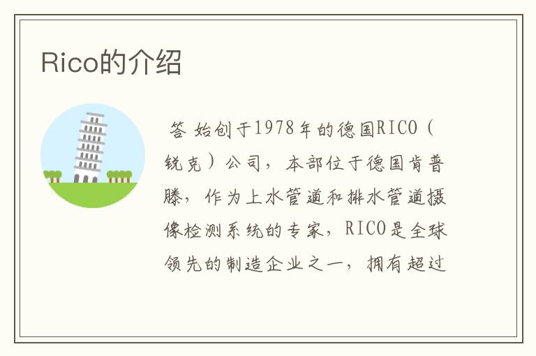 Rico的介绍