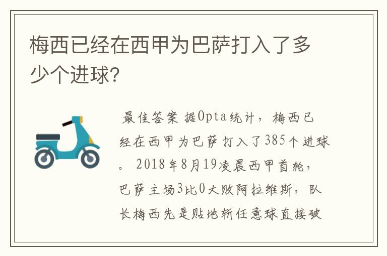 梅西已经在西甲为巴萨打入了多少个进球?